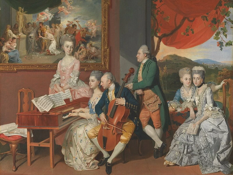 1729-Johan Joseph Zoffany - La famiglia Gore con George, terzo conte Cowper - Yale Center for British Art